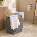 Cesto Roupa Bambu Grey 45cm
