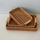 Novo： Cesta retangular de pão de café da manhã