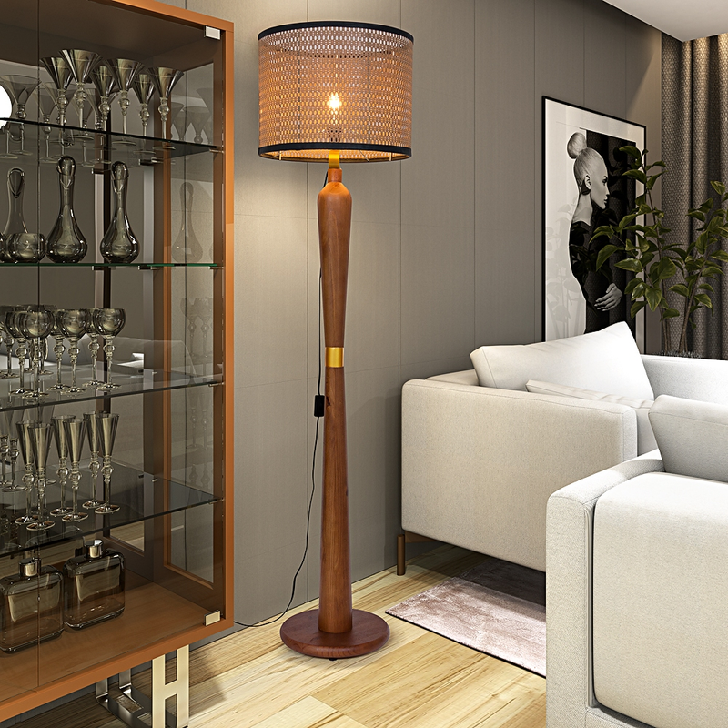 Luminária Imperial Abajur Sofisticado Detalhe Dourado Tela