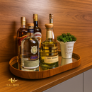 Bandeja Espelhada Decorativa Mesa Bar Aparado 50X30CM