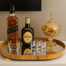 Bandeja Espelhada Decorativa Mesa Bar Aparado 50X30CM