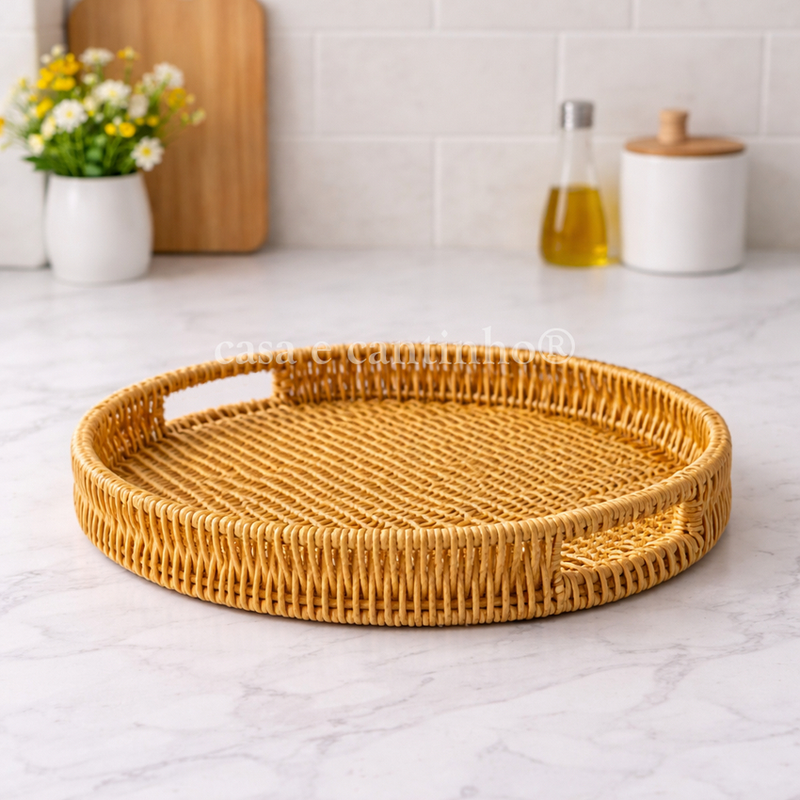 Bandeja Rattan para Servir